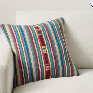 Pottery Barn Multi-Striped Woven Pillow Cover